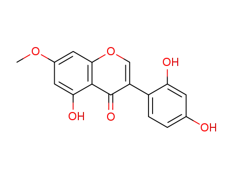 Molecular Structure of 32884-36-9 (3-(2,4-Dihydroxyphenyl)-5-hydroxy-7-methoxy-4H-1-benzopyran-4-one)
