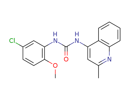 IGF-1R  Inhibitor  II,  N-(5-Chloro-2-methoxyphenyl)-Nμ-(2-methylquinolin-4-yl)urea