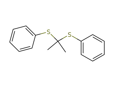 Molecular Structure of 14252-46-1 (2,2-bis(phenylthio)propane)