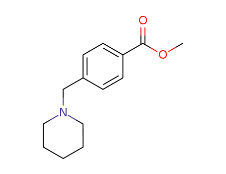 Molecular Structure of 68453-37-2 (METHYL 4-(PIPERIDIN-1-YLMETHYL)BENZOATE)