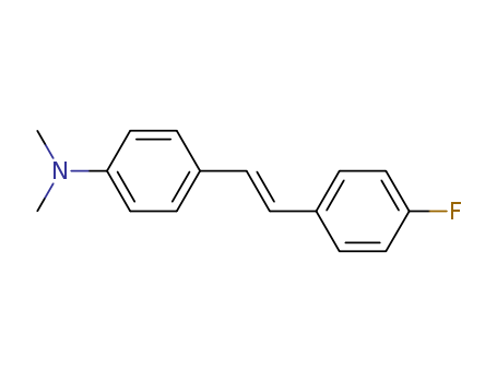405-86-7,4-(Dimethylamino)-4'-fluorostilbene,4-(trans-2-[4]pyridyl-vinyl)-benzonitrile;Benzonitrile,4-[(1E)-2-(4-pyridinyl)ethenyl];4-(2-pyridin-4-yl-vinyl)-benzonitrile;(E)-4-(4-cyanostyryl)pyridine;(E)-4-[2-(4-pyridyl)ethenyl]benzenecarbonitrile;(E)-4-fluoro-4'-dimethylamino-stilbene;(E)-{4-[2-(4-fluorophenyl)vinyl]phenyl}-dimethylamine;4'-Fluoro-4-dimethylamino-trans-stilbene;(E)-4-(4-fluorostyryl)-N,N-dimethylaniline;4-(trans-2-[4]Pyridyl-vinyl)-benzonitril;trans-4-dimethylamino-4'-fluoro-stilbene;4-Dimethylamino-4'-fluor-trans-stilben;