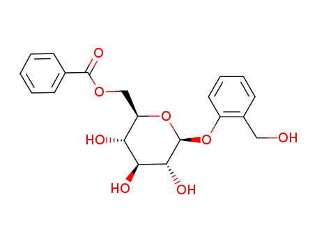 b-D-Glucopyranoside,2-(hydroxymethyl)phenyl, 6-benzoate cas  99-17-2