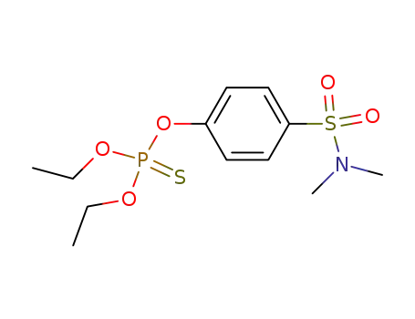 Molecular Structure of 3078-97-5 (O,O-DIETHYL-O-(4-DIMETHYLSULPHAMONYLPHENYL)PHOSPHOROTHIOATE)