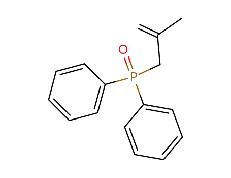 Molecular Structure of 4455-75-8 ((2-methylprop-2-en-1-yl)(diphenyl)phosphane oxide)