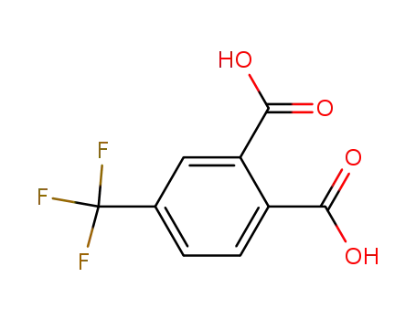 Molecular Structure of 835-58-5 (4-TRIFLUOROMETHYLPHTHALIC ACID)