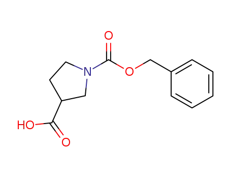 Molecular Structure of 188527-21-1 (1-N-CBZ-PYRROLIDINE-3-CARBOXYLIC ACID)