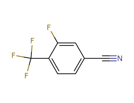 Molecular Structure of 231953-38-1 (3-FLUORO-4-(TRIFLUOROMETHYL)BENZONITRILE)