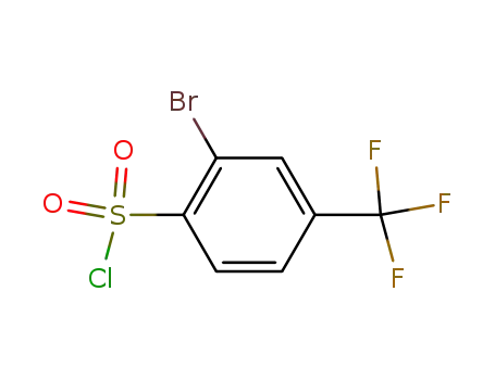 Molecular Structure of 54403-98-4 (2-BROMO-4-(TRIFLUOROMETHYL)BENZENESULFONYL CHLORIDE)