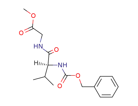 Molecular Structure of 2421-61-6 (Glycine, N-[N-[(phenylmethoxy)carbonyl]-L-valyl]-, methyl ester)