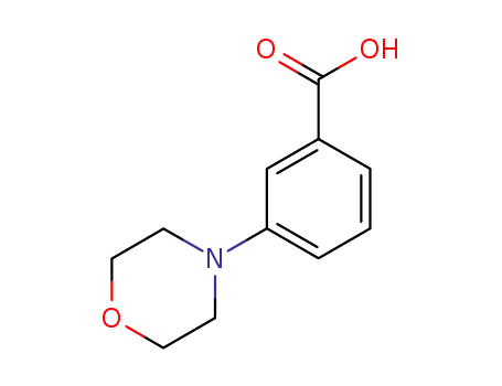 Molecular Structure of 215309-00-5 (3-MORPHOLINOBENZOIC ACID)