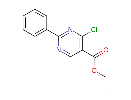 Molecular Structure of 24755-82-6 (ETHYL 4-CHLORO-2-PHENYL-5-PYRIMIDINECARBOXYLATE)
