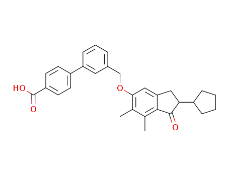 Molecular Structure of 866823-73-6 (Biphenylindanone A)