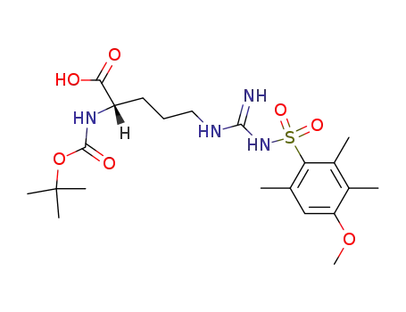 Molecular Structure of 200122-49-2 (N-α-Boc-N-ω-4-methoxy-2,3,6-trimethyl)