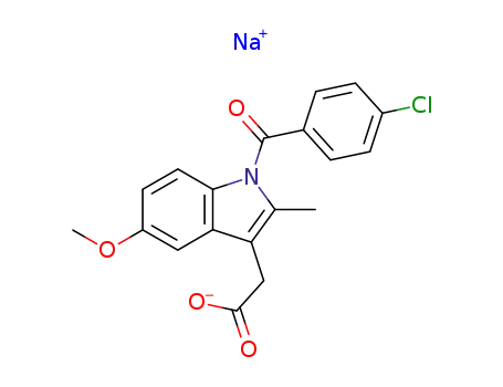 Molecular Structure of 7681-54-1 (INDOMETHACIN SODIUM)
