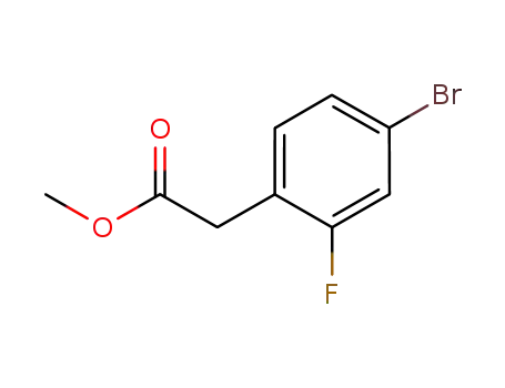 Molecular Structure of 193290-19-6 (Methyl 2-(4-bromo-2-fluorophenyl)acetate)
