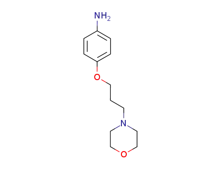 Molecular Structure of 100800-40-6 (Benzenamine, 4-[3-(4-morpholinyl)propoxy]-)