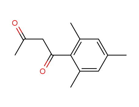 Molecular Structure of 6450-57-3 (1-(2-MESITYLENE)-1,3-BUTANEDIONE)