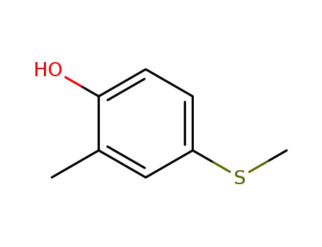 Molecular Structure of 3795-76-4 (4-METHYLTHIO-ORTHO-CRESOL)