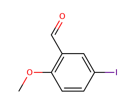 Molecular Structure of 42298-41-9 (5-IODO-2-METHOXYBENZALDEHYDE)