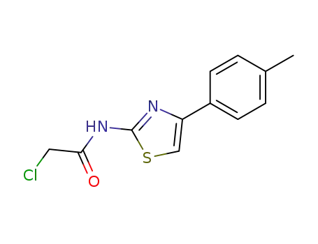 Molecular Structure of 6081-87-4 (2-CHLORO-N-(4-P-TOLYL-THIAZOL-2-YL)-ACETAMIDE)