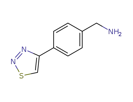 Molecular Structure of 175205-49-9 (4-(1,2,3-THIADIAZOL-4-YL)BENZYLAMINE HYDROCHLORIDE)