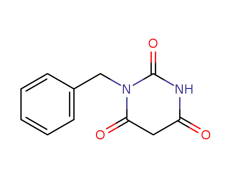 Molecular Structure of 91360-95-1 (1-BENZYLPYRIMIDINE-2,4,6(1H,3H,5H)-TRIONE)