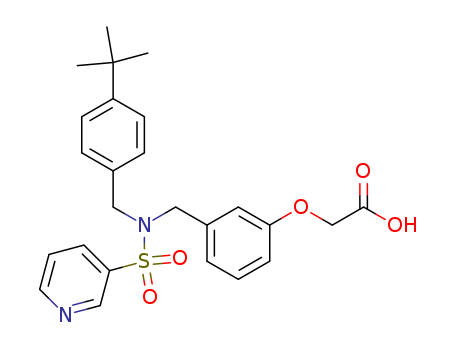 Acetic acid,2-[3-[[[[4-(1,1-dimethylethyl)phenyl]methyl](3-pyridinylsulfonyl)amino]methyl]phenoxy]-