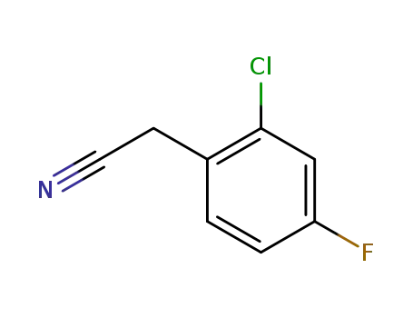 Molecular Structure of 75279-56-0 (3-CHLORO-4-FLUOROPHENYLACETONITRILE)