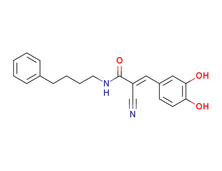 2-Propenamide,2-cyano-3-(3,4-dihydroxyphenyl)-N-(4-phenylbutyl)-, (2E)-