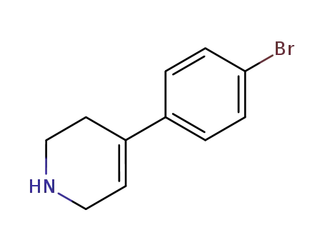Molecular Structure of 91347-99-8 (4-(4-BROMO-PHENYL)-1,2,3,6-TETRAHYDRO-PYRIDINE)