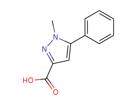 Molecular Structure of 10199-53-8 (1-METHYL-5-PHENYL-1H-PYRAZOLE-3-CARBOXYLIC ACID)