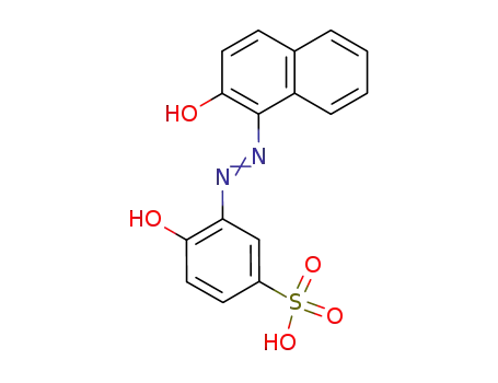 Molecular Structure of 3219-56-5 (Benzenesulfonic acid, 4-hydroxy-3-[(2-hydroxy-1-naphthalenyl)azo]-)