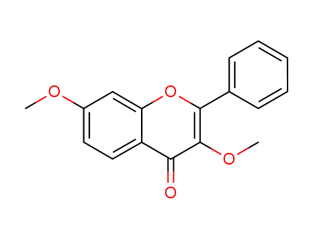 Molecular Structure of 20950-52-1 (3,7-dimethoxy-2-phenyl-4H-chromen-4-one)