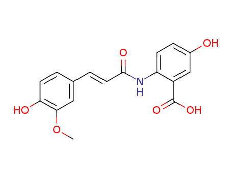 Benzoic acid,5-hydroxy-2-[[(2E)-3-(4-hydroxy-3-methoxyphenyl)-1-oxo-2-propen-1-yl]amino]-