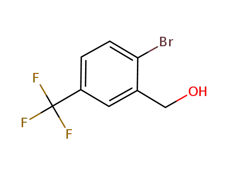 Molecular Structure of 869725-53-1 (2-Bromo-5-(trifluoromethyl)benzyl alcohol)