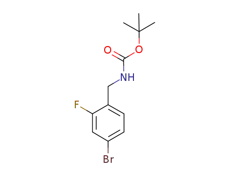 Molecular Structure of 864262-97-5 (TERT-BUTYL 4-BROMO-2-FLUOROBENZYLCARBAMATE)
