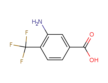 Molecular Structure of 125483-00-3 (3-AMINO-4-(TRIFLUOROMETHYL)BENZOIC ACID)