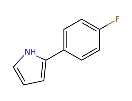 Molecular Structure of 110319-94-3 (1H-Pyrrole,2-(4-fluorophenyl)-(9CI))
