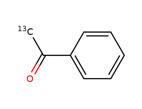 Molecular Structure of 71777-36-1 (ACETOPHENONE-METHYL-13C)