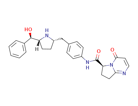 1190389-15-1,MB-07133,(6S)-N-[4-({(2S,5R)-5-[(R)-hydroxy(phenyl)methyl]pyrrolidin-2-yl}methyl)phenyl]-4-oxo-4,6,7,8-tetrahydropyrrolo[1,2-a]pyrimidine-6-carboxamide;(6S)-N-[4-({(2S,5R)-5-[(R)-hydroxy(phenyl)methyl]pyrrolidin-2-yl}methyl)phenyl]-4-oxo-4,6,7,8-tetrahydropyrrolo[1,2-α]pyrimidine-6-carboxamide;