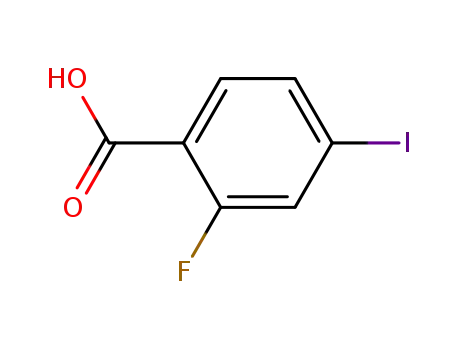 Molecular Structure of 124700-40-9 (2-FLUORO-4-IODOBENZOIC ACID)