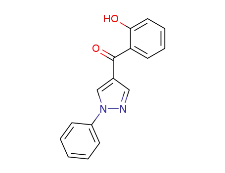 Molecular Structure of 61466-44-2 ((2-HYDROXYPHENYL)(1-PHENYL-1H-PYRAZOL-4-YL)METHANONE)
