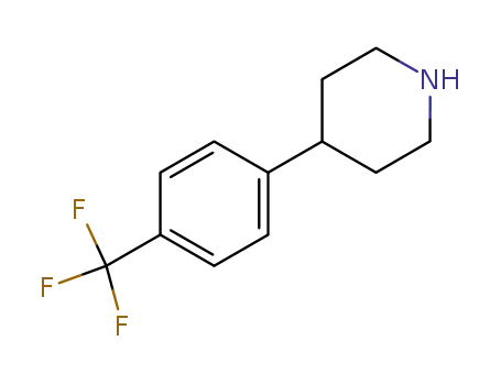 Molecular Structure of 67259-63-6 (Piperidine, 4-[4-(trifluoromethyl)phenyl]-)