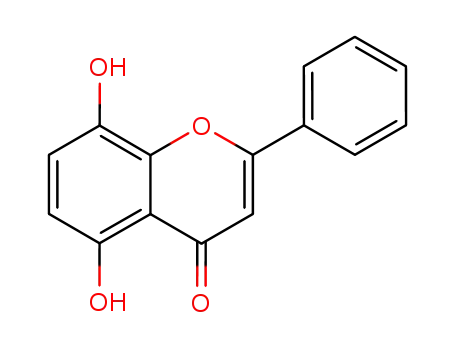 Molecular Structure of 548-58-3 (5,8-Dihydroxyflavone)