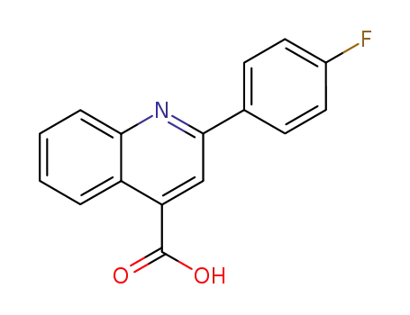 Molecular Structure of 441-28-1 (2-(4-FLUORO-PHENYL)-QUINOLINE-4-CARBOXYLIC ACID)