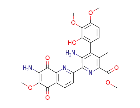 Molecular Structure of 3398-48-9 (Streptonigrin)