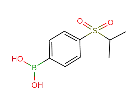 Molecular Structure of 850567-98-5 (4-(ISOPROPYLSULFONYLPHENYL)BORONIC ACID)