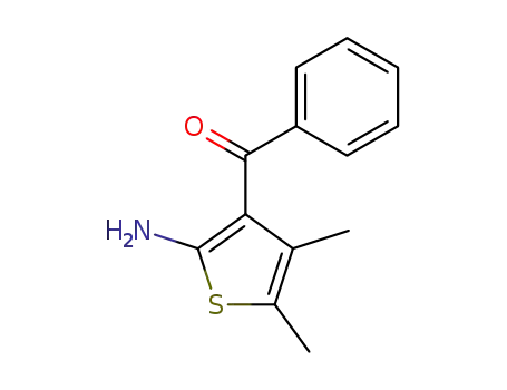 Molecular Structure of 42024-93-1 (2-AMINO-3-BENZOYL-4,5-DIMETHYLTHIOPHENE)