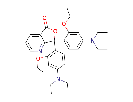 Molecular Structure of 132467-74-4 (3,3-bis(2-ethoxy-4-N,N-diethylaMinophenyl)-7(4)-azaphthalide)