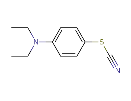 Molecular Structure of 63759-68-2 (Thiocyanic acid, 4-(diethylamino)phenyl ester)